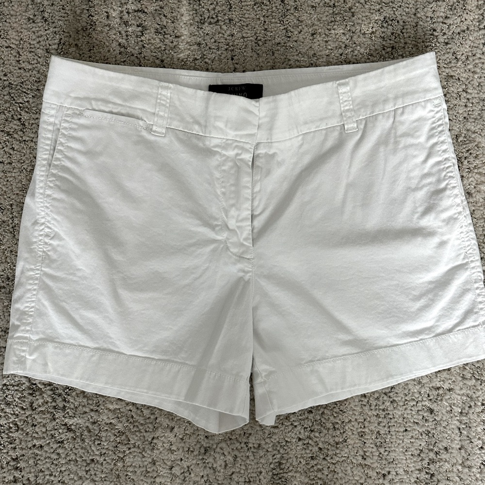 J. CREW | White Chino Shorts